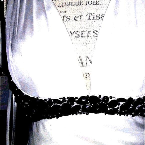 Black and white beaded dress - Picture 3 of 6